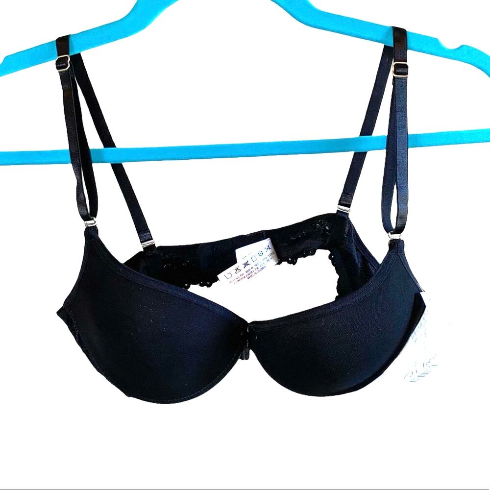 NWT Matisse Black Underwire Bra 32B Minimal Supportive Adjustable Straps